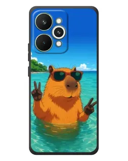 Чехол для Realme 15 Pro с картинкой «Морская капибара»