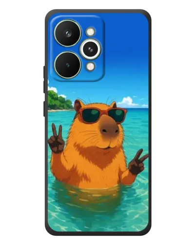 Чехол для Realme 15 Pro с картинкой «Морская капибара» Чехол для Realme 15 Pro с картинкой «Морская капибара»