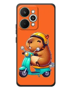 Чехол для Realme 15 Pro с картинкой «Капибара на скутере»