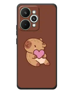 Чехол для Realme 15 Pro с картинкой «Капибара с сердцем»
