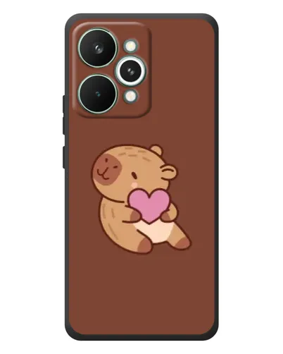 Чехол для Realme 15 Pro с картинкой «Капибара с сердцем» Чехол для Realme 15 Pro с картинкой «Капибара с сердцем»