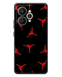 Чехол для Realme 15 с картинкой «Jordan Red Pattern»