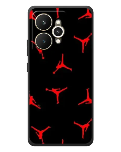Чехол для Realme 15 с картинкой «Jordan Red Pattern»