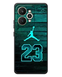 Чехол для Realme 15 с картинкой «Jordan Cyan 23»