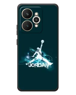 Чехол для Realme 15 с картинкой «Jordan Blue Fire»