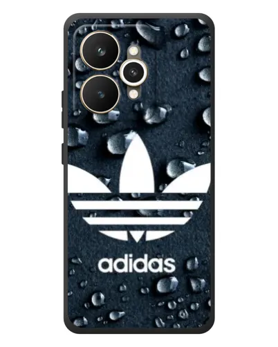 Чехол для Realme 15 с картинкой «Adidas Trefoil Blue»