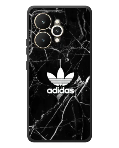 Чехол для Realme 15 с картинкой «Белый мрамор Adidas»