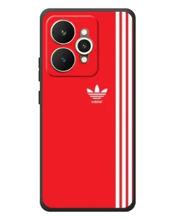 Чехол для Realme 15 с картинкой «Красный минимализм Adidas»