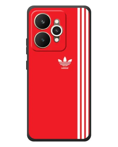 Чехол для Realme 15 с картинкой «Красный минимализм Adidas»