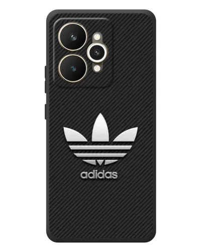 Чехол для Realme 15 с картинкой «Adidas Карбоновая текстура»