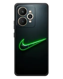 Чехол для Realme 15 с картинкой «Неоновый контур Nike»
