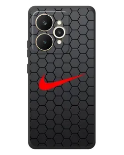 Чехол для Realme 15 с картинкой «Nike — карбоновая сетка»