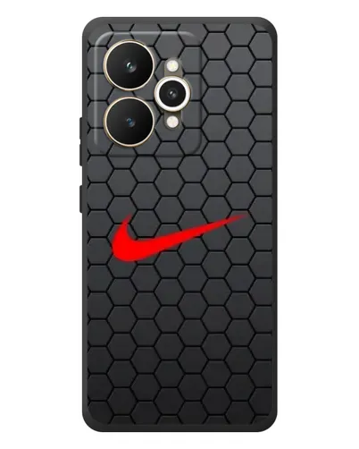 Чехол для Realme 15 с картинкой «Nike — карбоновая сетка»