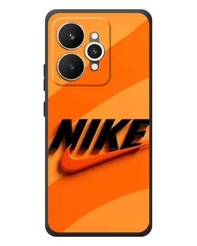 Чехол для Realme 15 с картинкой «Оранжевый драйв Nike»