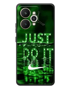 Чехол для Realme 15 с картинкой «Зеленый неоновый Nike»