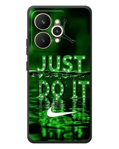 Чехол для Realme 15 с картинкой «Зеленый неоновый Nike»