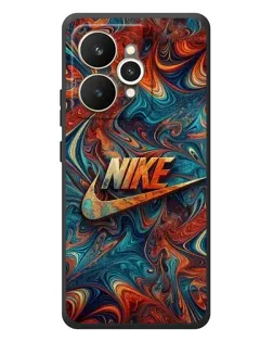Чехол для Realme 15 с картинкой «Nike в абстракции»