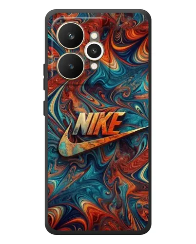 Чехол для Realme 15 с картинкой «Nike в абстракции»
