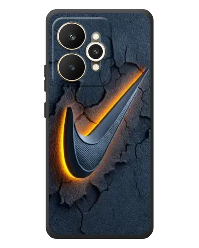 Чехол для Realme 15 с картинкой «Объемный логотип Найк»
