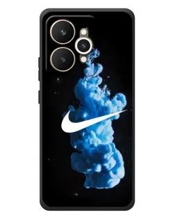 Чехол для Realme 15 с картинкой «Nike и синий дым»