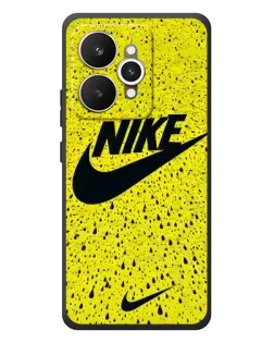 Чехол для Realme 15 с картинкой «Желтый текстурный Nike»