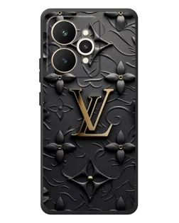 Чехол для Realme 15 с картинкой «Кожаная текстура LV»
