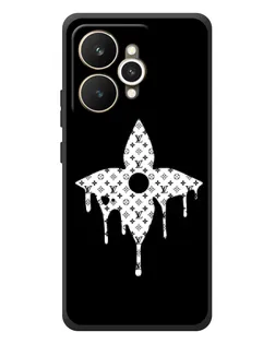 Чехол для Realme 15 с картинкой «Цветочная монограмма»