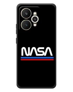Чехол для Realme 15 с картинкой «NASA — классика Red Blue»