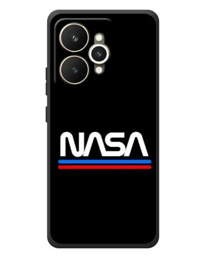 Чехол для Realme 15 с картинкой «NASA — классика Red Blue»