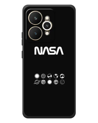Чехол для Realme 15 с картинкой «NASA — технический принт»