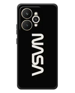 Чехол для Realme 15 с картинкой «NASA — вертикальный логотип»