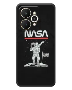 Чехол для Realme 15 с картинкой «NASA — шагаем по Луне»