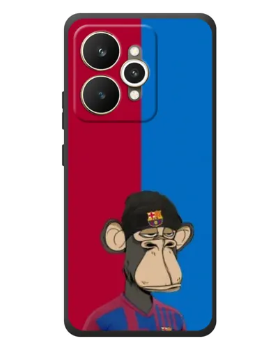 Чехол для Realme 15 с картинкой «Bored Ape — фанат Барсы» Чехол для Realme 15 с картинкой «Bored Ape — фанат Барсы»