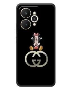 Чехол для Realme 15 с картинкой «Минни Маус на лого»