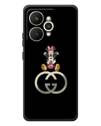 Чехол для Realme 15 с картинкой «Минни Маус на лого»