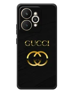 Чехол для Realme 15 с картинкой «Золотой логотип Gucci»