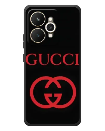 Чехол для Realme 15 с картинкой «Gucci — красный логотип»