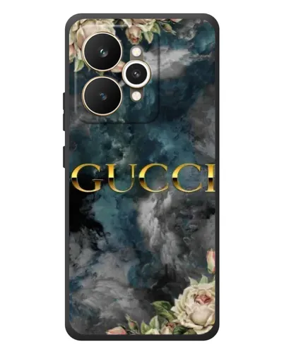 Чехол для Realme 15 с картинкой «Абстрактные цветы Gucci»