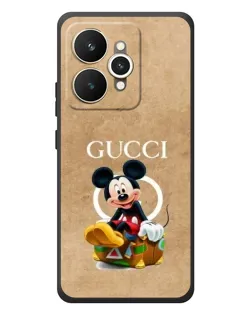 Чехол для Realme 15 с картинкой «Микки Маус Gucci — крафт»