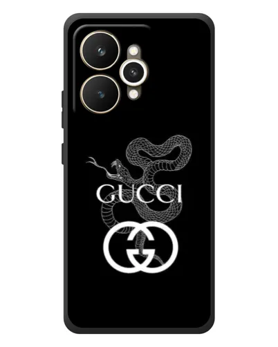 Чехол для Realme 15 с картинкой «Gucci — серебряная змея»