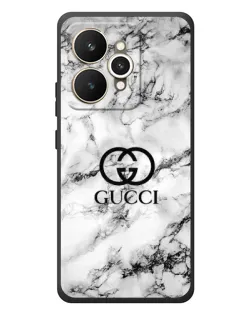 Чехол для Realme 15 с картинкой «Gucci — мраморный шик»