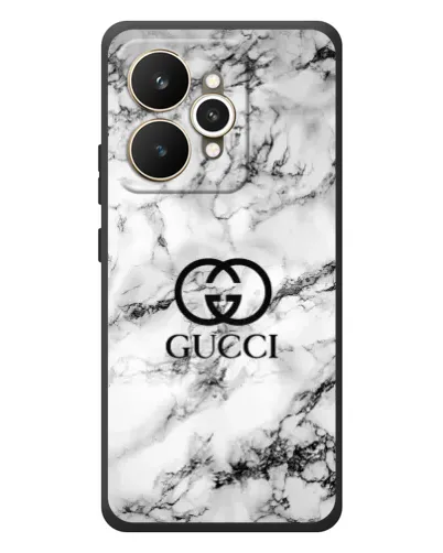 Чехол для Realme 15 с картинкой «Gucci — мраморный шик»