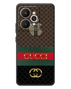 Чехол для Realme 15 с картинкой «Gucci — брендированный десерт»