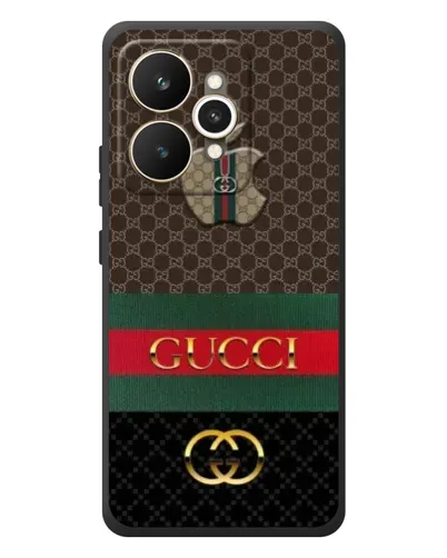 Чехол для Realme 15 с картинкой «Gucci — брендированный десерт»