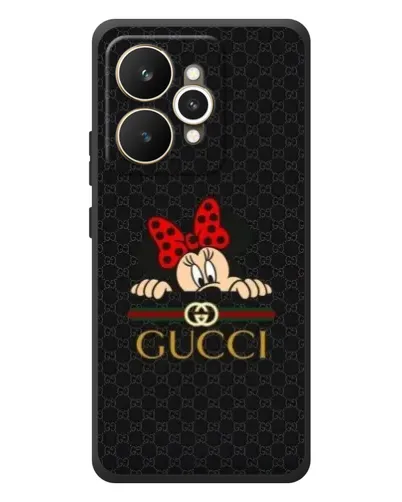Чехол для Realme 15 с картинкой «Минни Маус Gucci — черный»