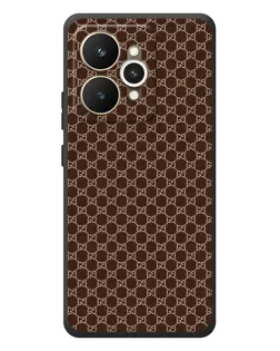 Чохол для Realme 15 з картинкою «Gucci — шоколадна сітка»