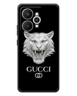 Чохол для Realme 15 з картинкою «Gucci — срібний лев»
