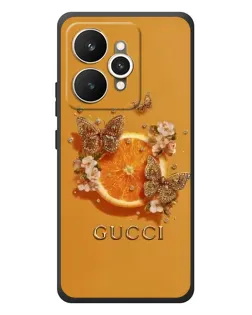 Чохол для Realme 15 з картинкою «Gucci — золоті метелики»