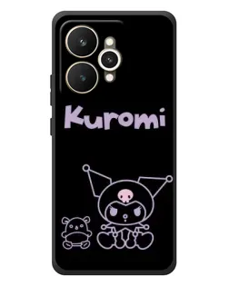 Чехол для Realme 15 с картинкой «Kuromi — черный минимализм» Чехол для Realme 15 с картинкой «Kuromi — черный минимализм»