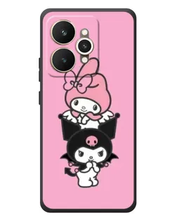 Чехол для Realme 15 с картинкой «My Melody и Kuromi» Чехол для Realme 15 с картинкой «My Melody и Kuromi»